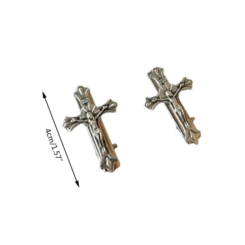 Punk Cross Skull Hair Clips - Halloween Special