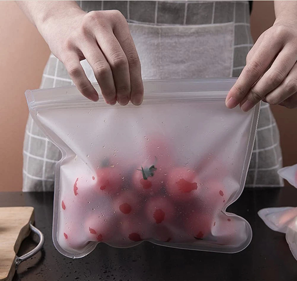 10-Piece Reusable Food Storage Bags β Leakproof, Eco-Friendly & Zip-Seal Fresh