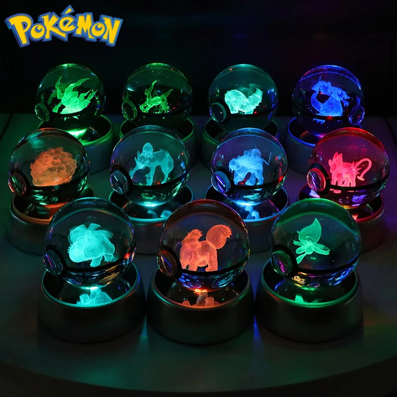 3D Pokémon Crystal Ball Night Light