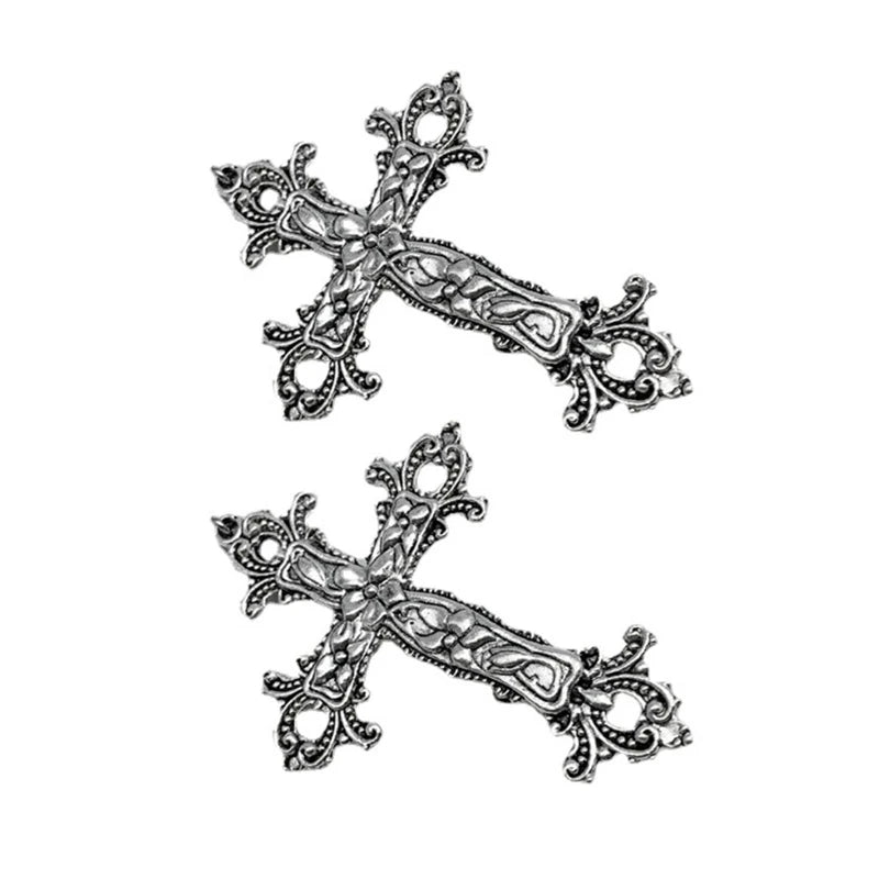 Punk Cross Skull Hair Clips - Halloween Special