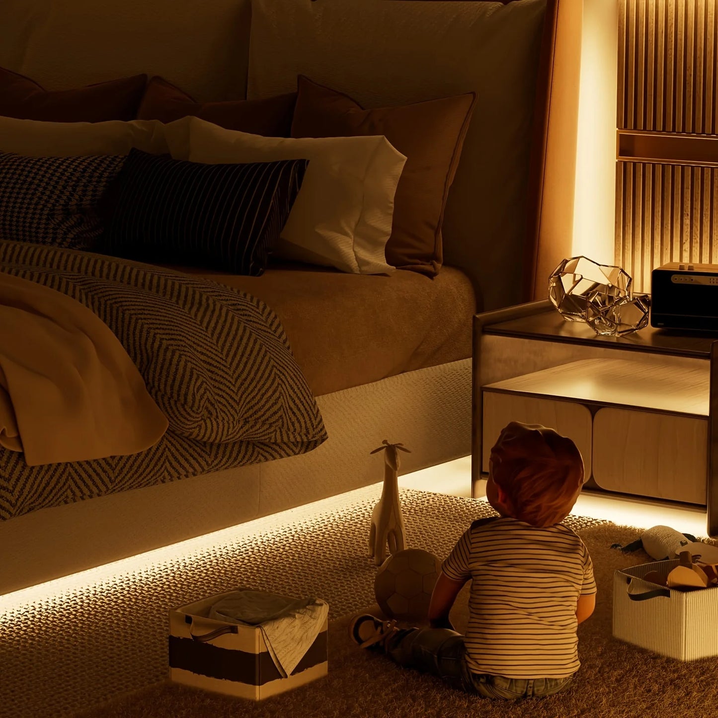 COB USB LED Light Strip with Touch Dimmer – Flexible Glow