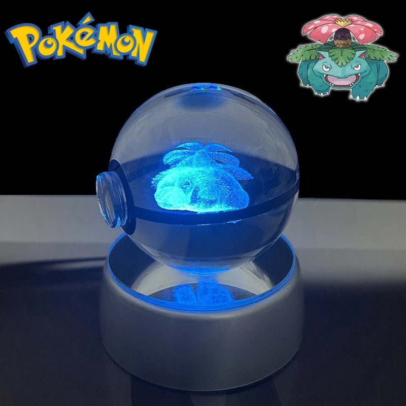 3D Pokémon Crystal Ball Night Light