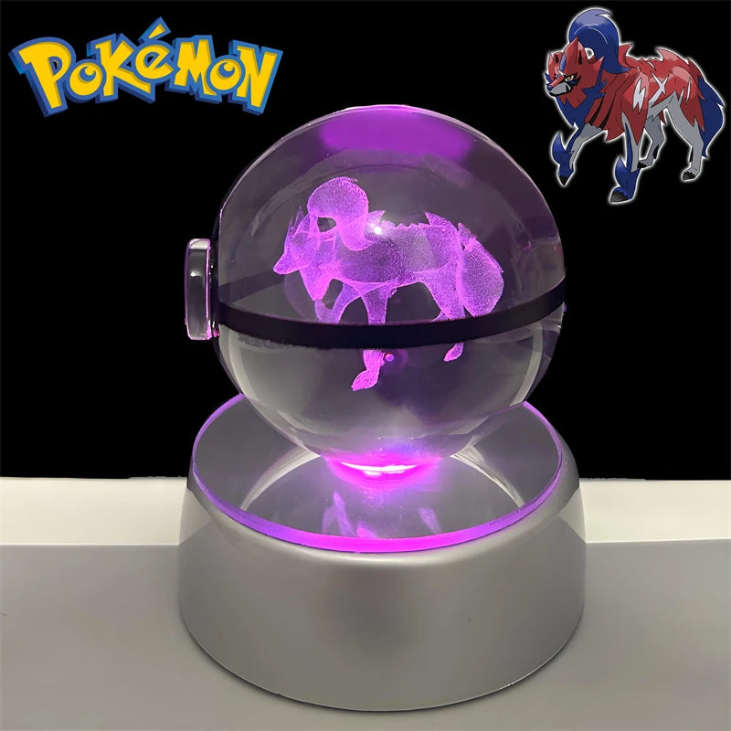 3D Pokémon Crystal Ball Night Light
