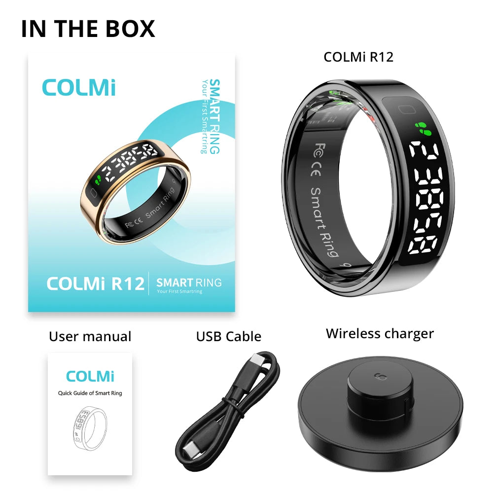 COLMI R12 Smart Ring with Display & Touch