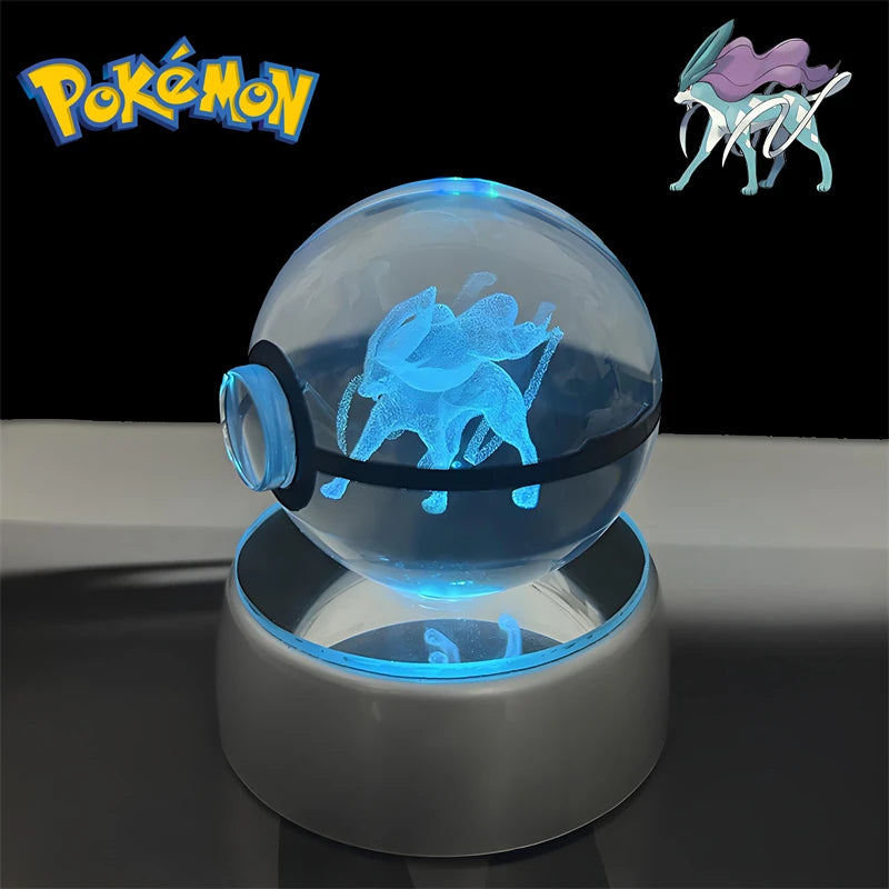 3D Pokémon Crystal Ball Night Light
