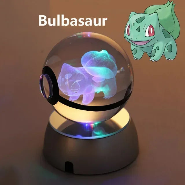 3D Pokémon Crystal Ball with LED Base