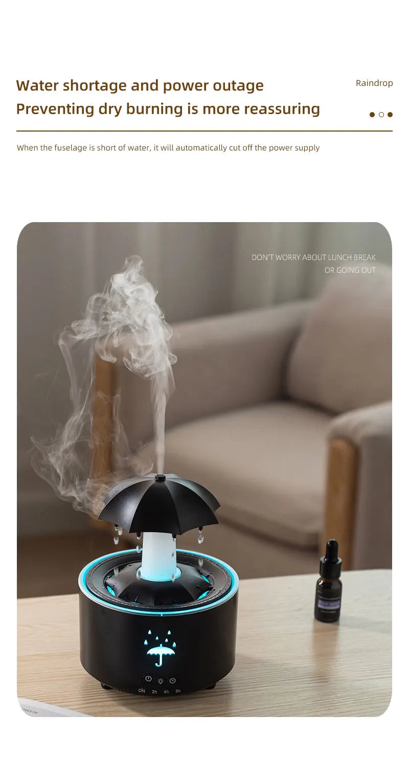 CloudRain Mist Diffuser β Raindrop Humidifier