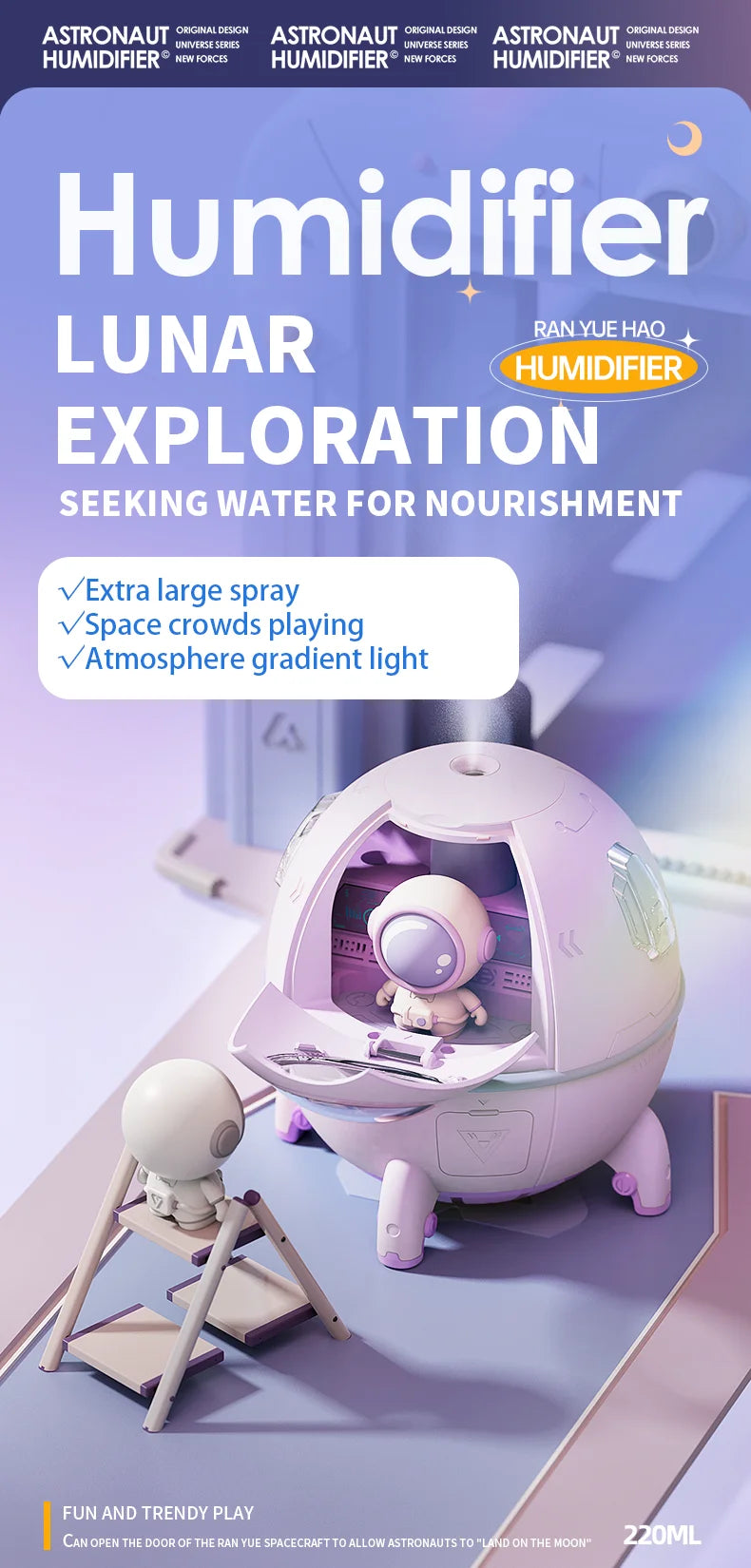 Space Capsule USB Humidifier