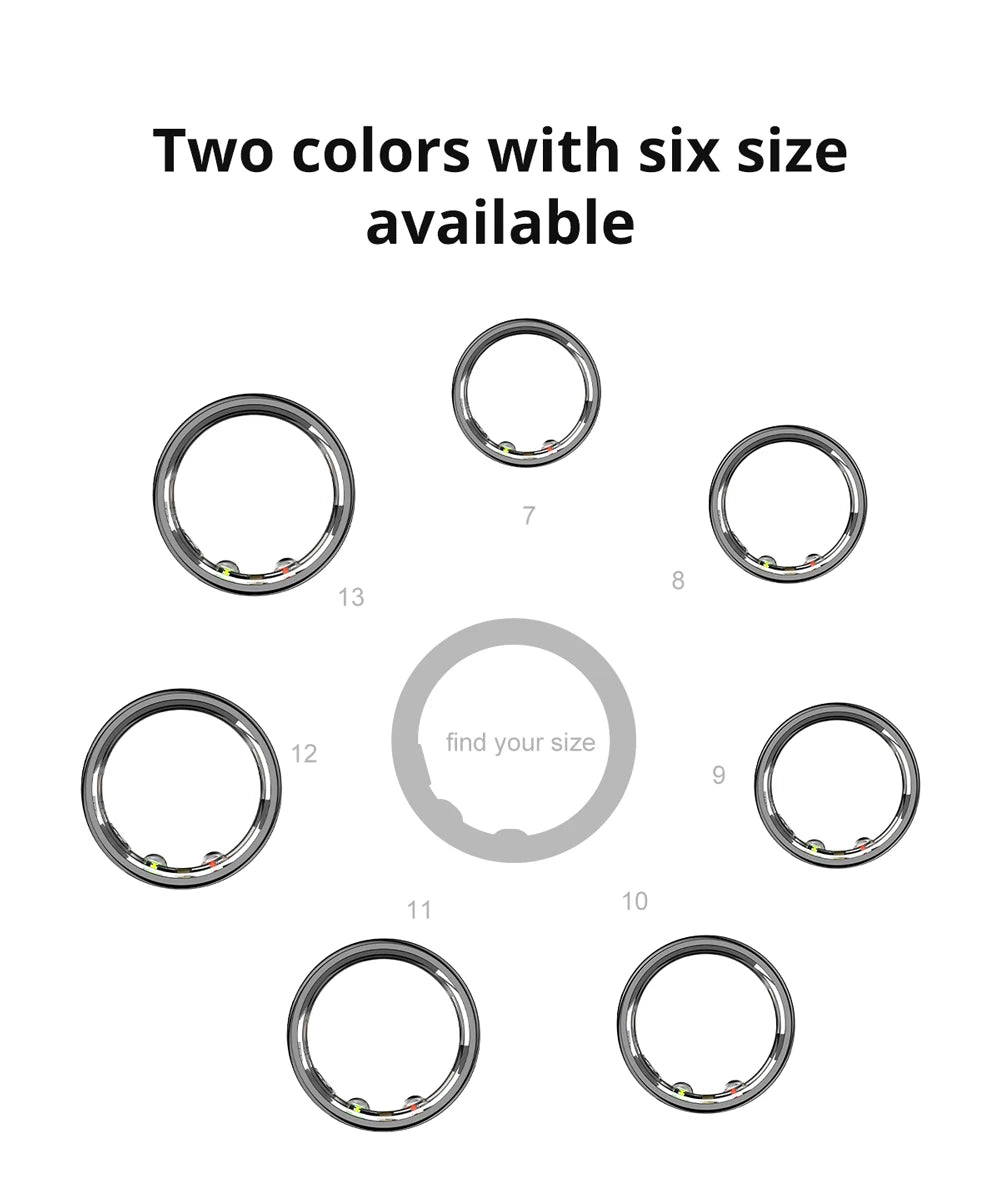COLMI R10 Smart Ring with Charging Case – Sleek Health & Sleep Tracker for Men & Women