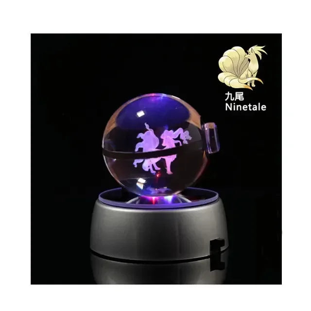 3D Pokémon Crystal Ball with LED Base