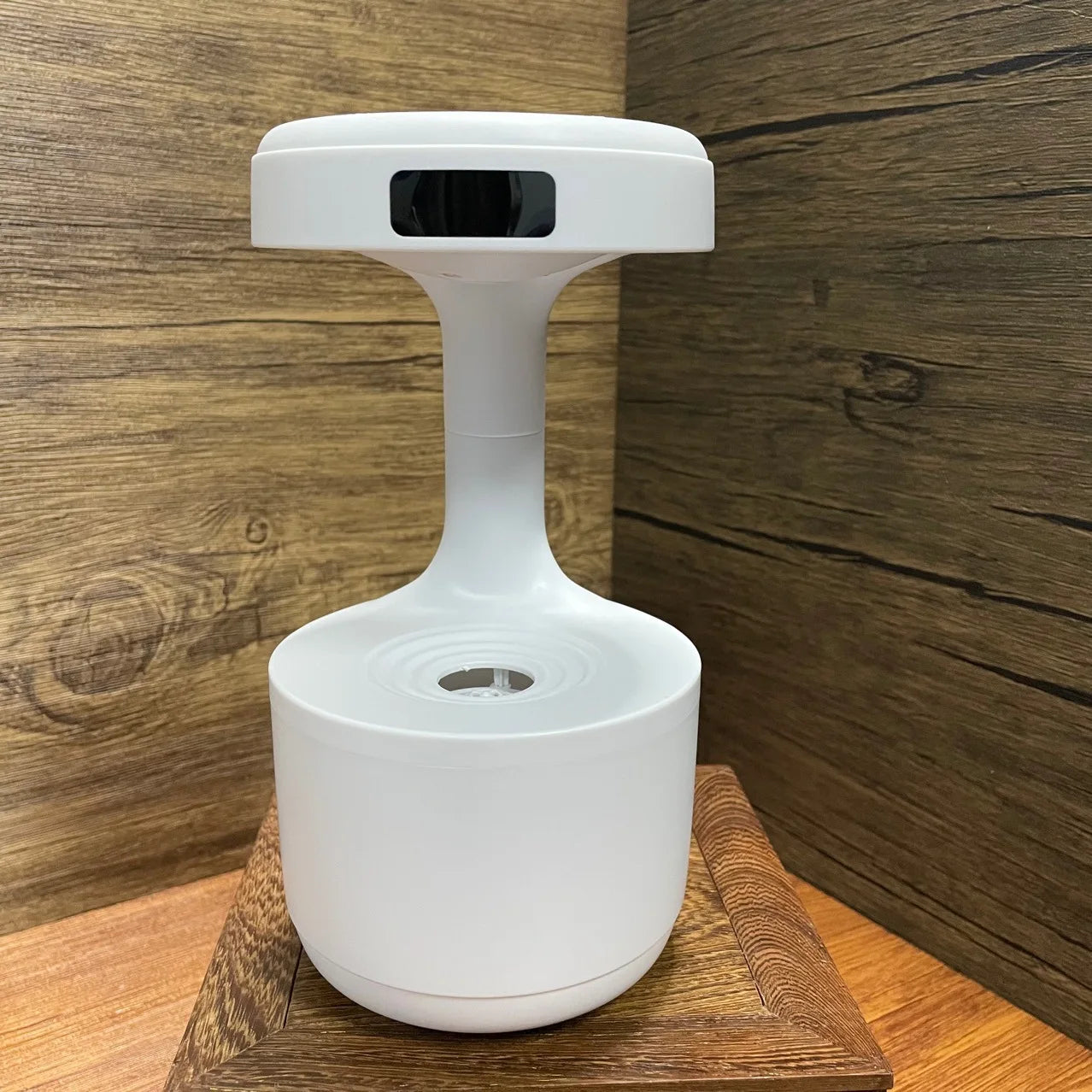 Anti-Gravity Water Drop Humidifier with Time Display