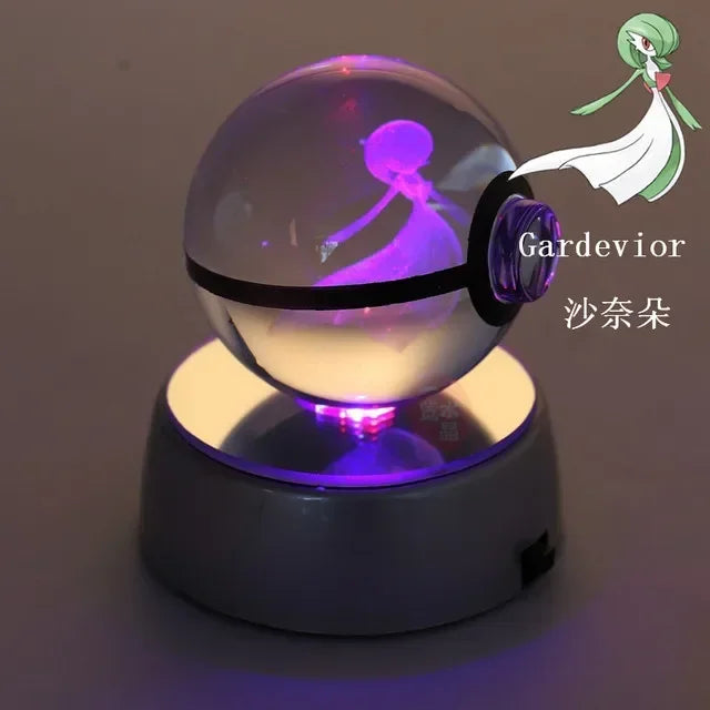 3D Pokémon Crystal Ball with LED Base