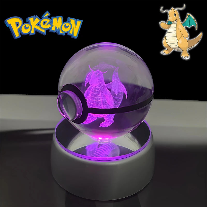 3D Pokémon Crystal Ball Night Light
