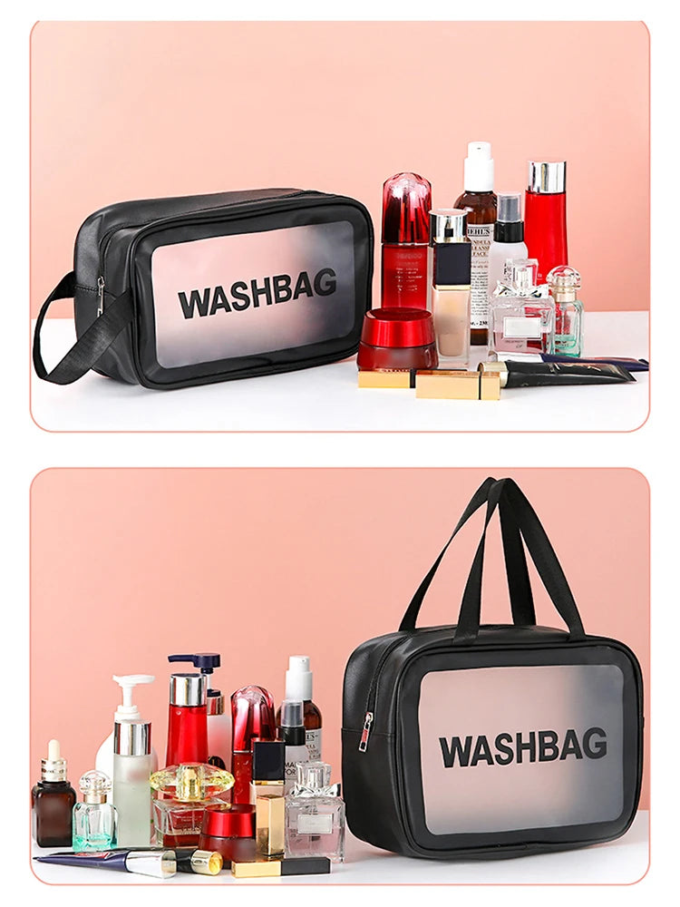 3-in-1 Transparent Travel Makeup Bags