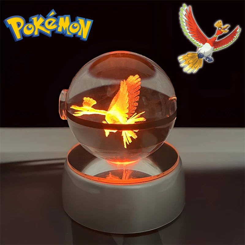 3D Pokémon Crystal Ball Night Light