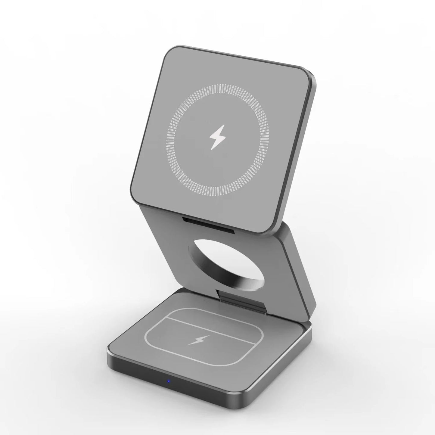 3-in-1 Magnetic Foldable Wireless Charger β 15W Fast Charge for iPhone, Watch & AirPods