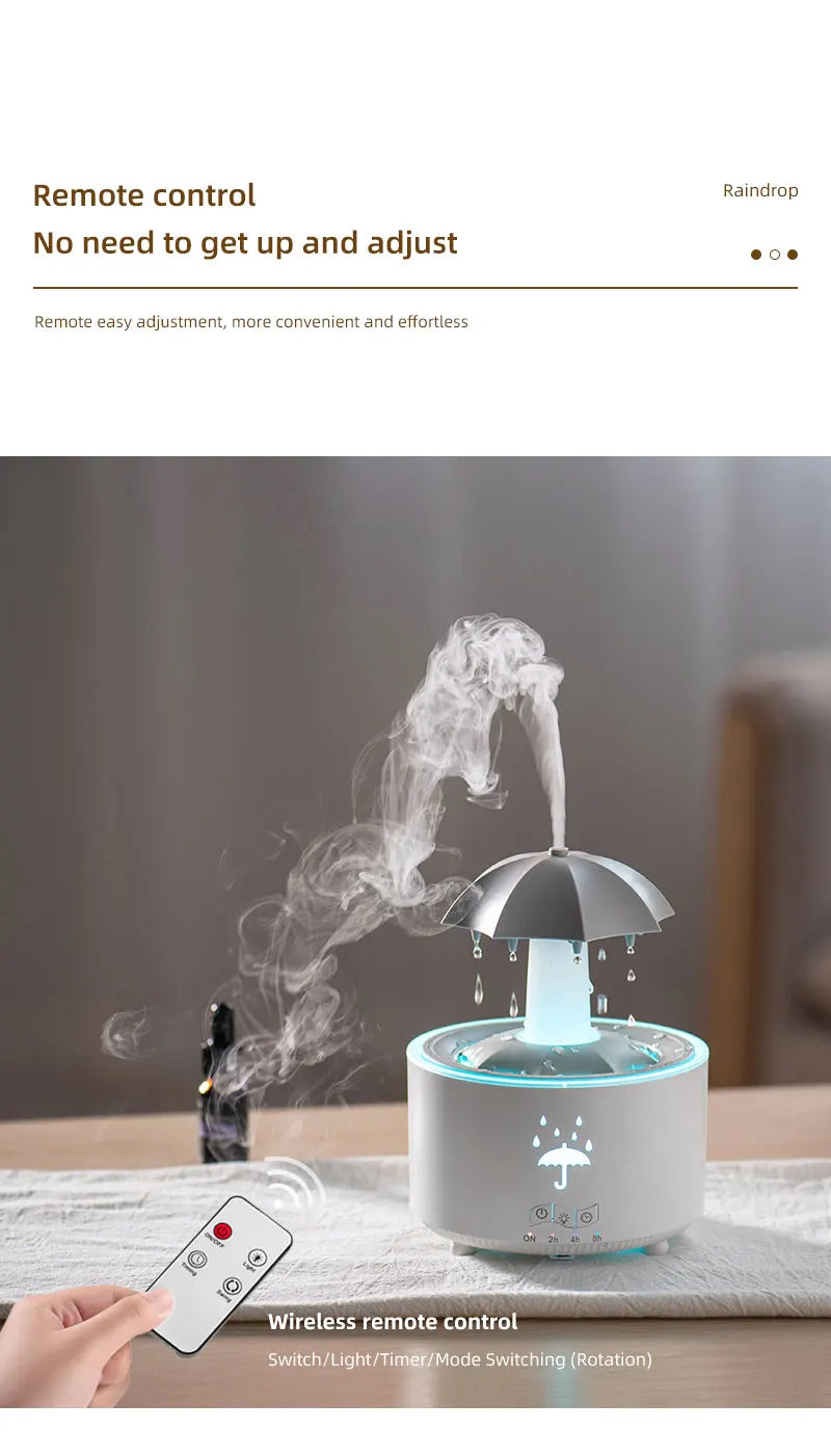 CloudRain Mist Diffuser β Raindrop Humidifier
