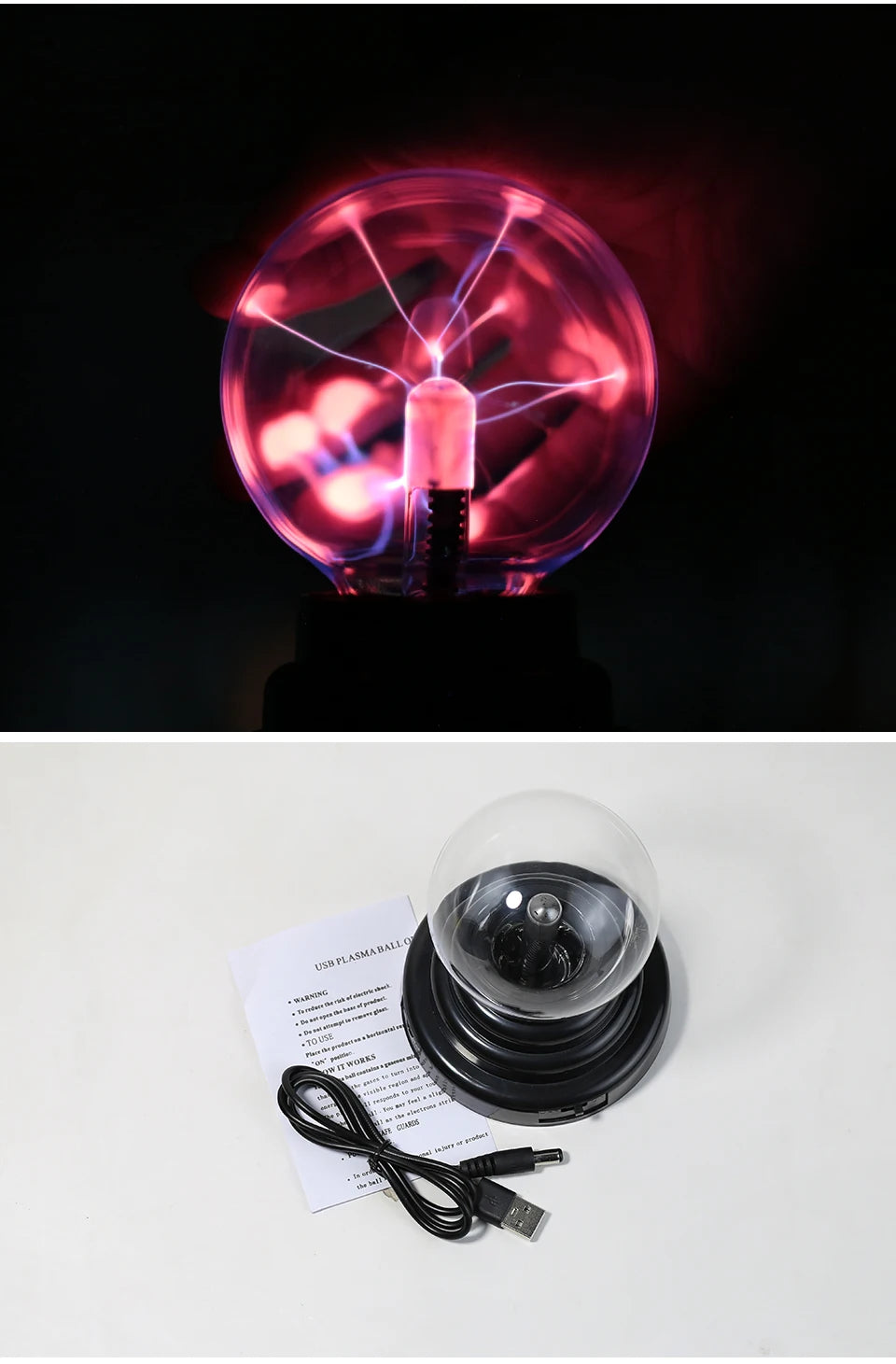 Magic Touch Plasma Ball Lamp- Halloween Special