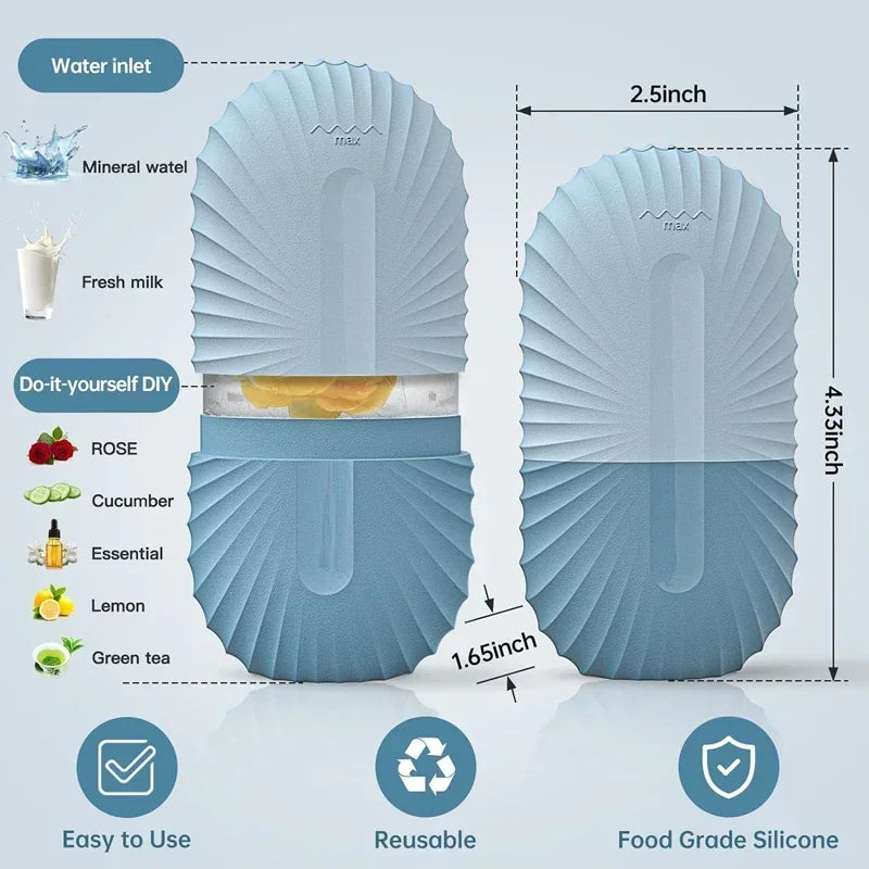 Cool Sculpt Ice Cube Face Roller – For Glow, Contour & Calm Skin