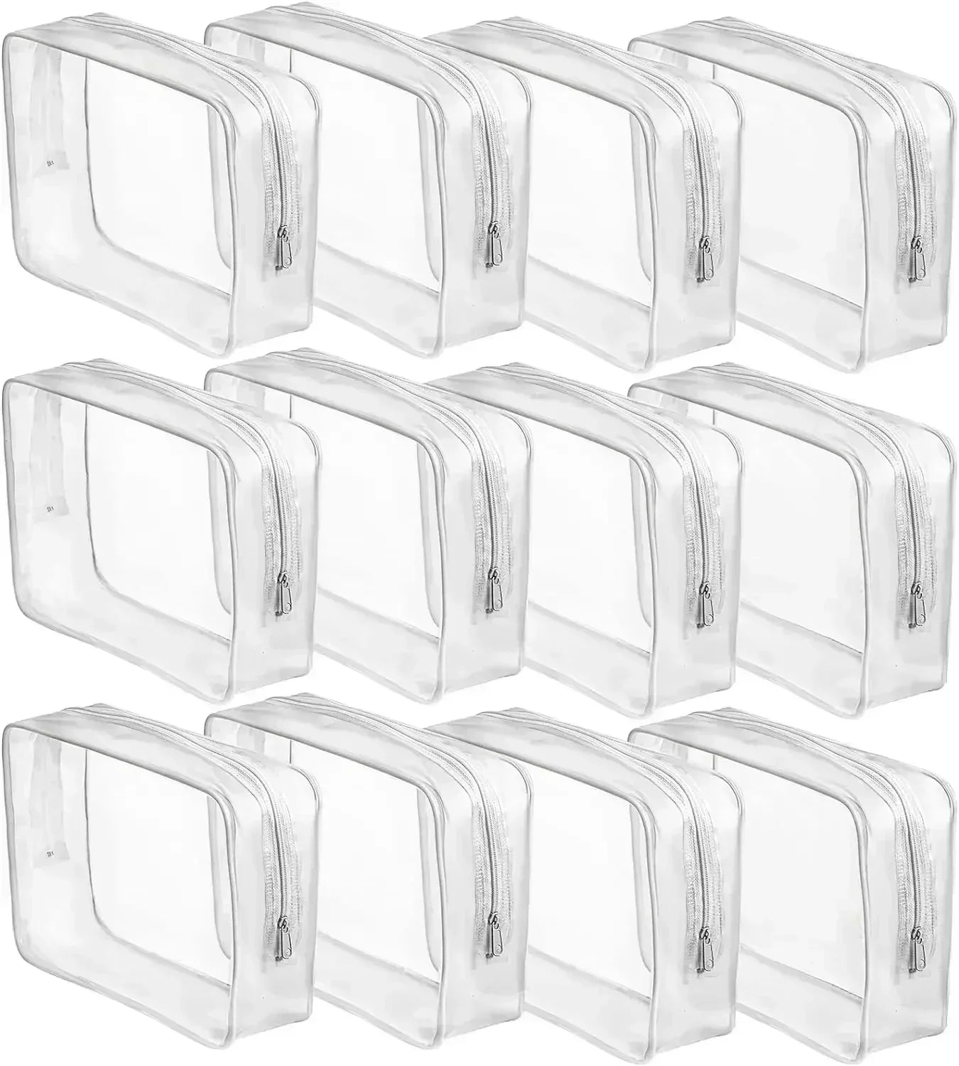 ClearGlow Transparent Travel Makeup Bag