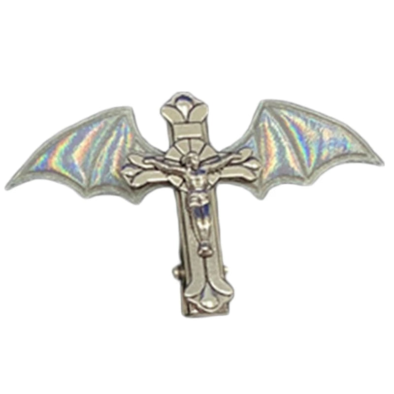 Punk Cross Skull Hair Clips - Halloween Special