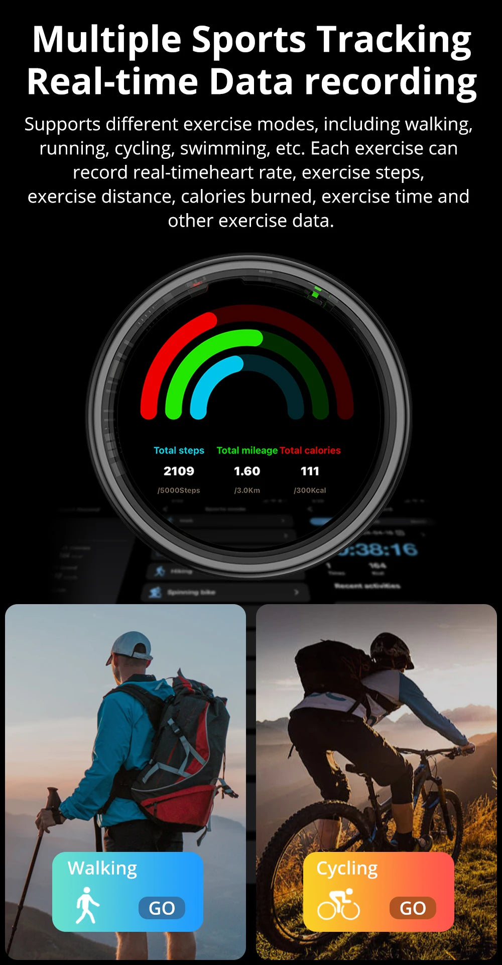 COLMI R12 Smart Ring with Display & Touch