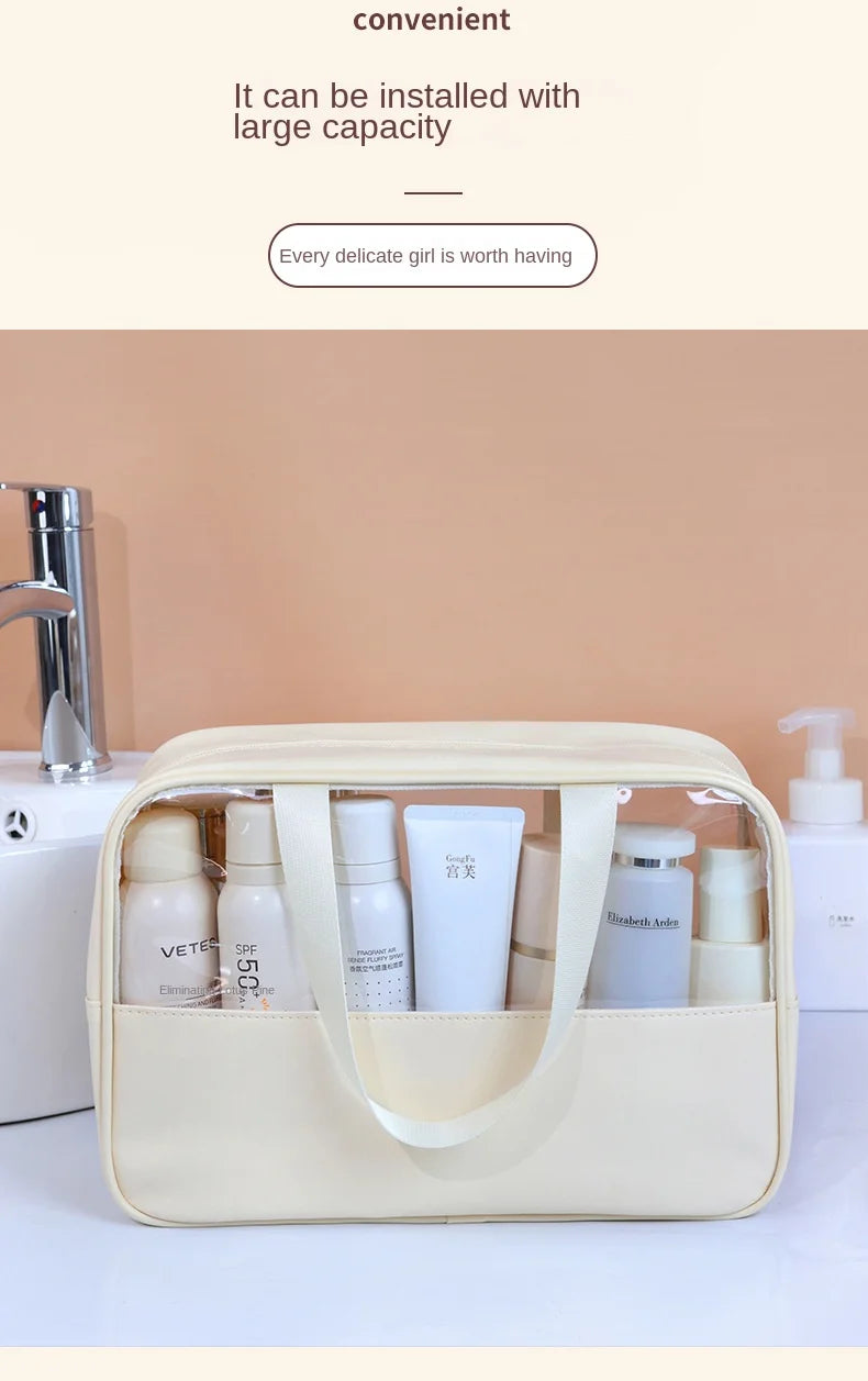 TravelGlow Multi-Use Transparent Cosmetic Bag