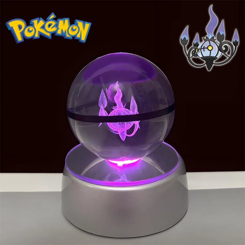 3D Pokémon Crystal Ball Night Light