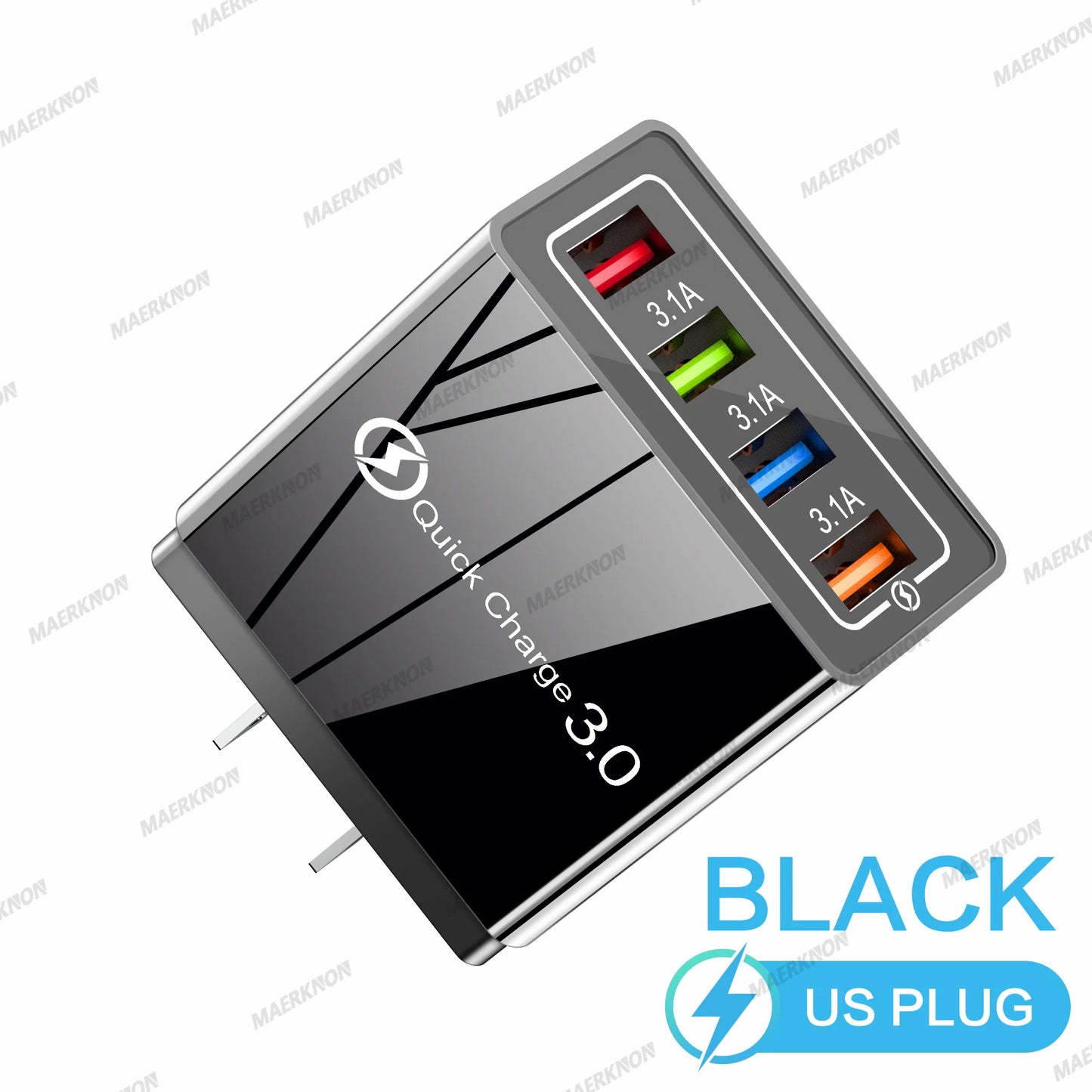 4-Port USB Fast Charger – Quick Charge 3.0 for All Devices