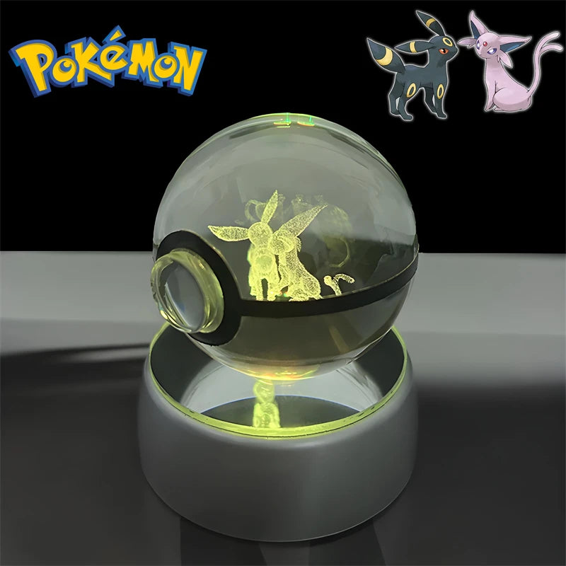 3D Pokémon Crystal Ball Night Light