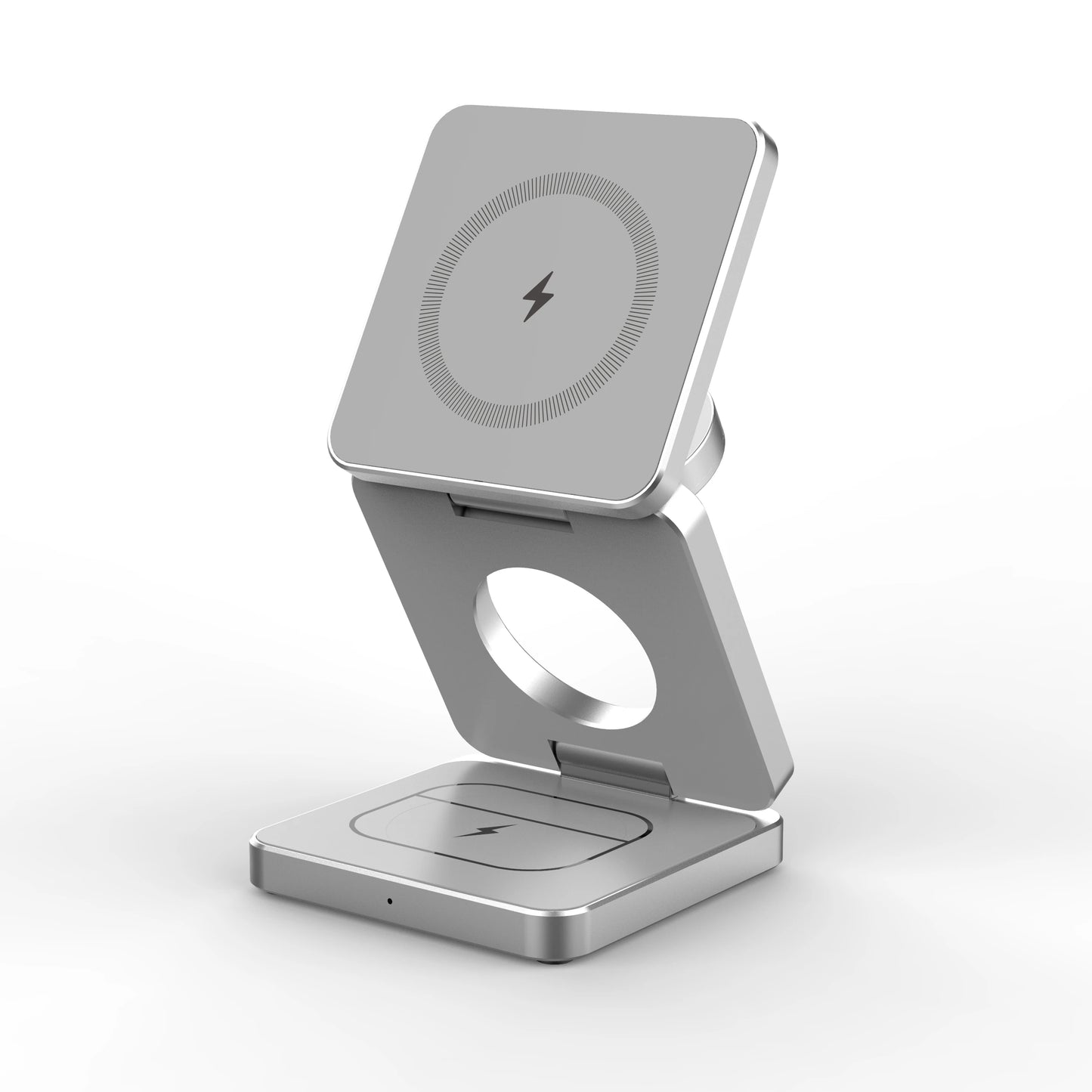 3-in-1 Magnetic Foldable Wireless Charger β 15W Fast Charge for iPhone, Watch & AirPods