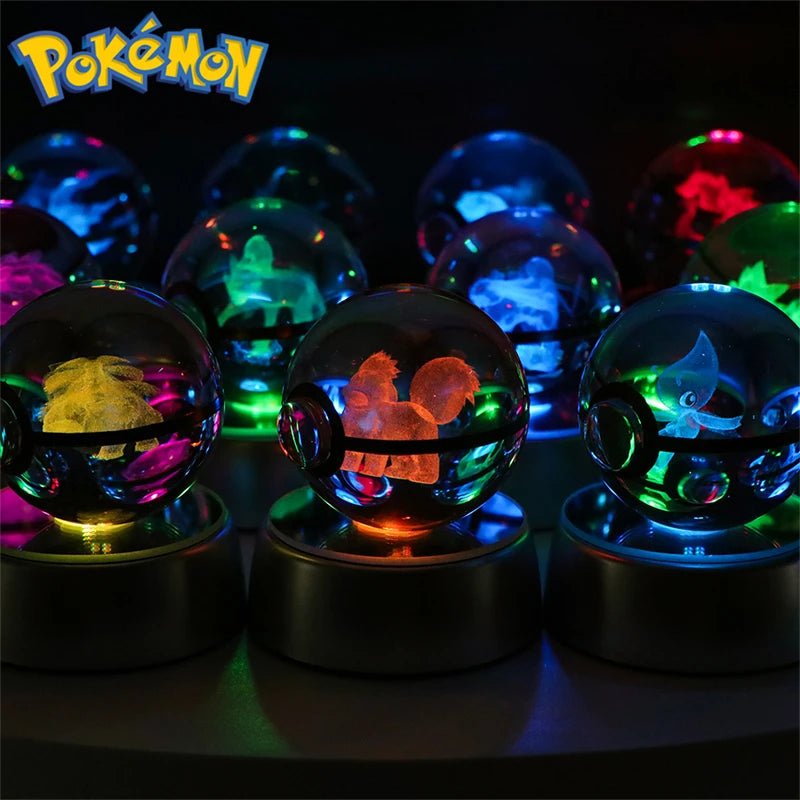 3D Pokémon Crystal Ball Night Light