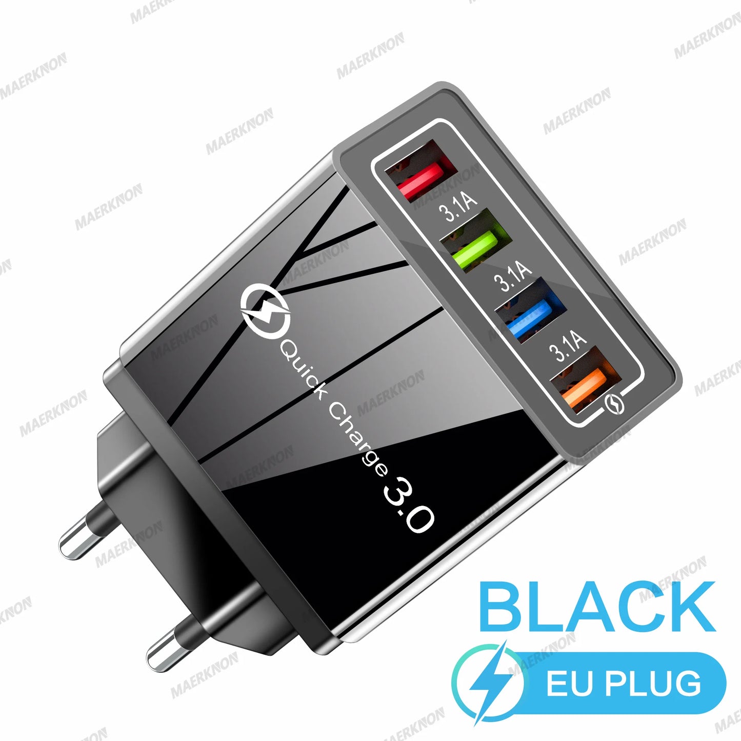 4-Port USB Fast Charger – Quick Charge 3.0 for All Devices