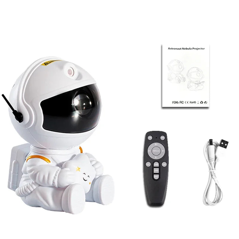 Astronaut Galaxy Projector Night Light β 360Β° Star Show for Kids