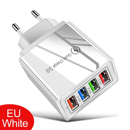 4-Port Fast USB Charger – Quick Charge