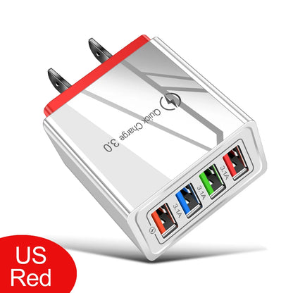 4-Port Fast USB Charger – Quick Charge