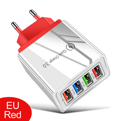 4-Port Fast USB Charger – Quick Charge