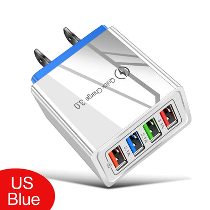 4-Port Fast USB Charger – Quick Charge