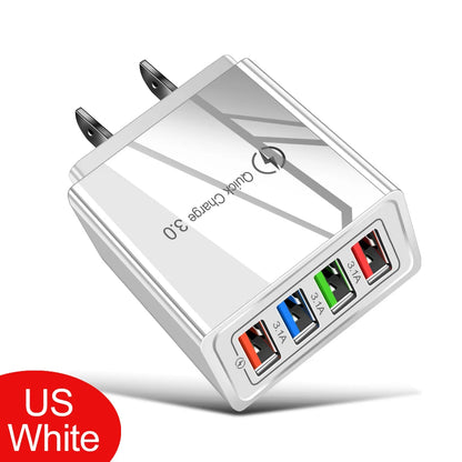 4-Port Fast USB Charger – Quick Charge