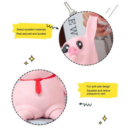Squishy Pink Piggy🩷 | Rebound Stress Relief Toy for Kids & Adults