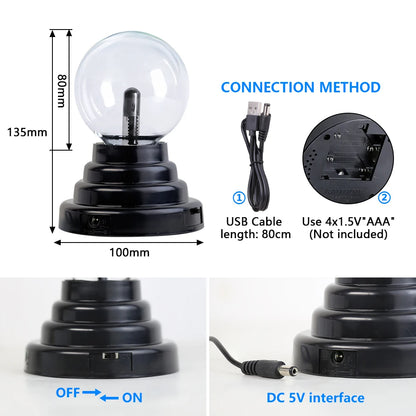 Magic Touch Plasma Ball Lamp- Halloween Special