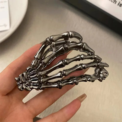 Retro Skeleton Hand Hair Claw