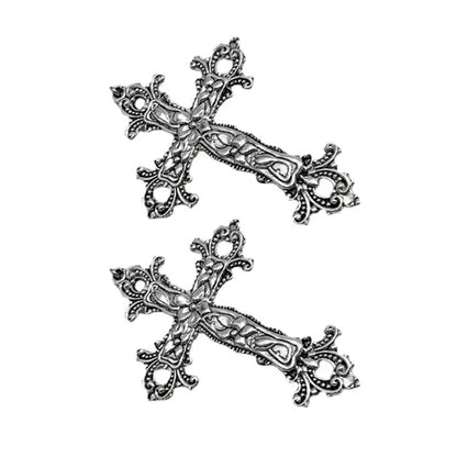 Punk Cross Skull Hair Clips - Halloween Special