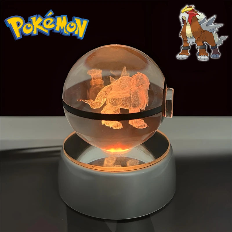 3D Pokémon Crystal Ball Night Light