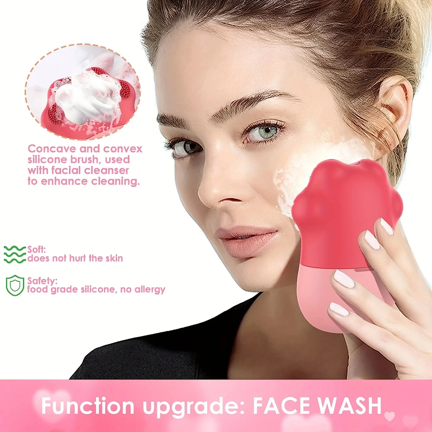2-in-1 Ice Roller & Face Wash Brush