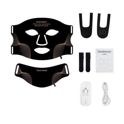 7-Color Wireless LED Face + Neck Mask