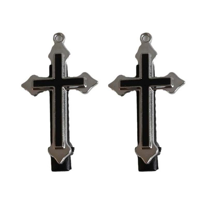 Punk Cross Skull Hair Clips - Halloween Special