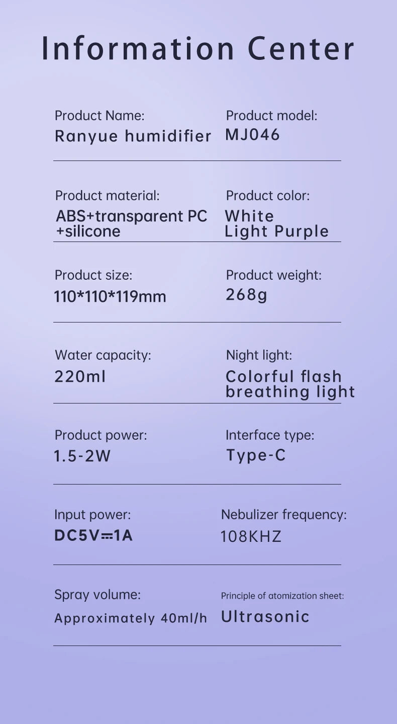 Space Capsule USB Humidifier