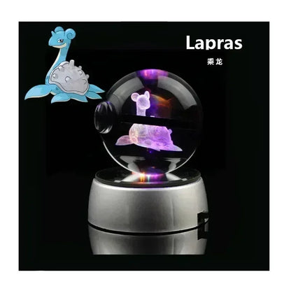 3D Pokémon Crystal Ball with LED Base