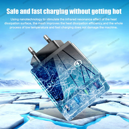 4-Port USB Fast Charger – Quick Charge 3.0 for All Devices